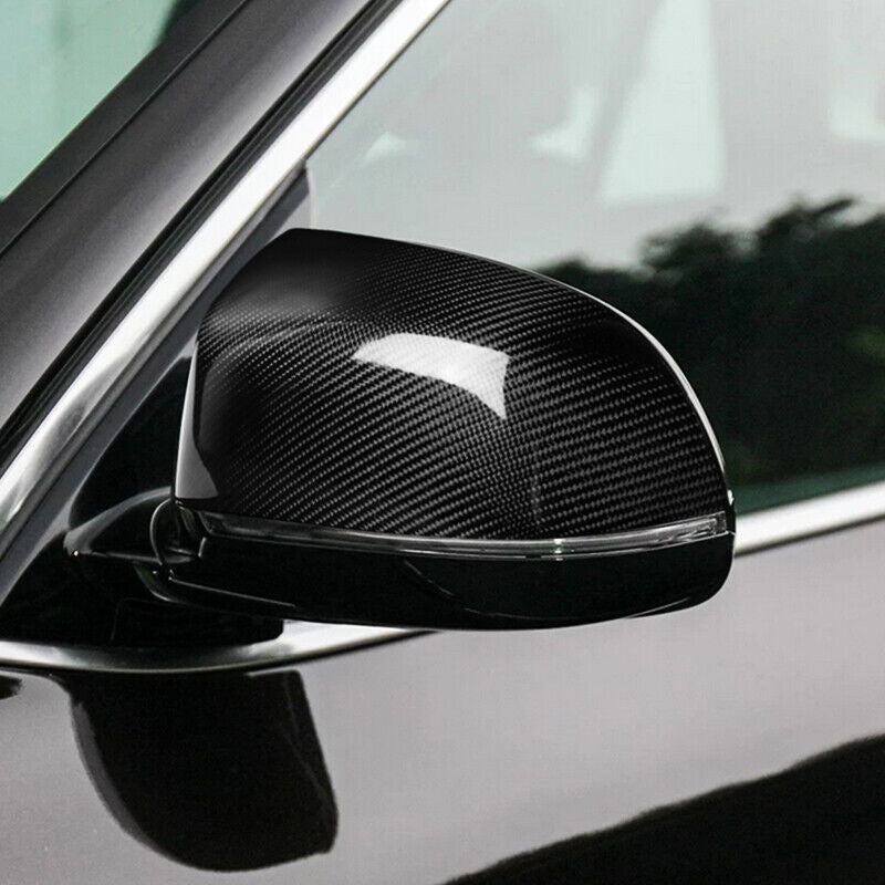 Real Carbon Fiber Car Side Mirror Cover Caps for BMW X3 X4 X5 F25 F26 F15F16 E83