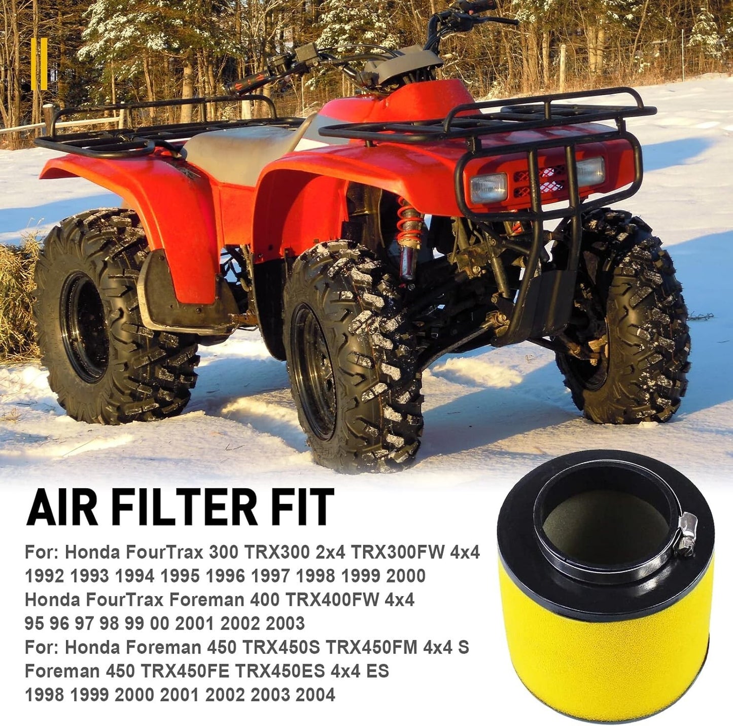 TRX300 400 450Air Filter for Honda FourTrax300 TRX300 TRX300FW FourTrax Forem400