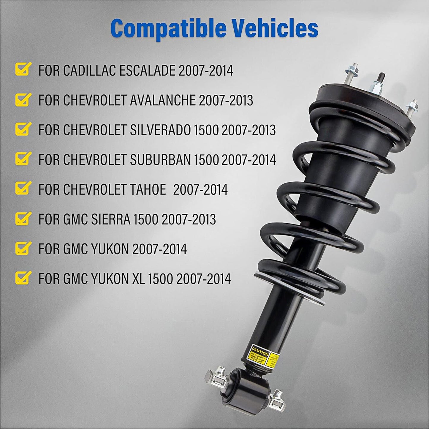 4x Front Rear Shock Struts w/MagneRide Fit for Cadillac for Escalade Tahoe for GMC 2007-2014
