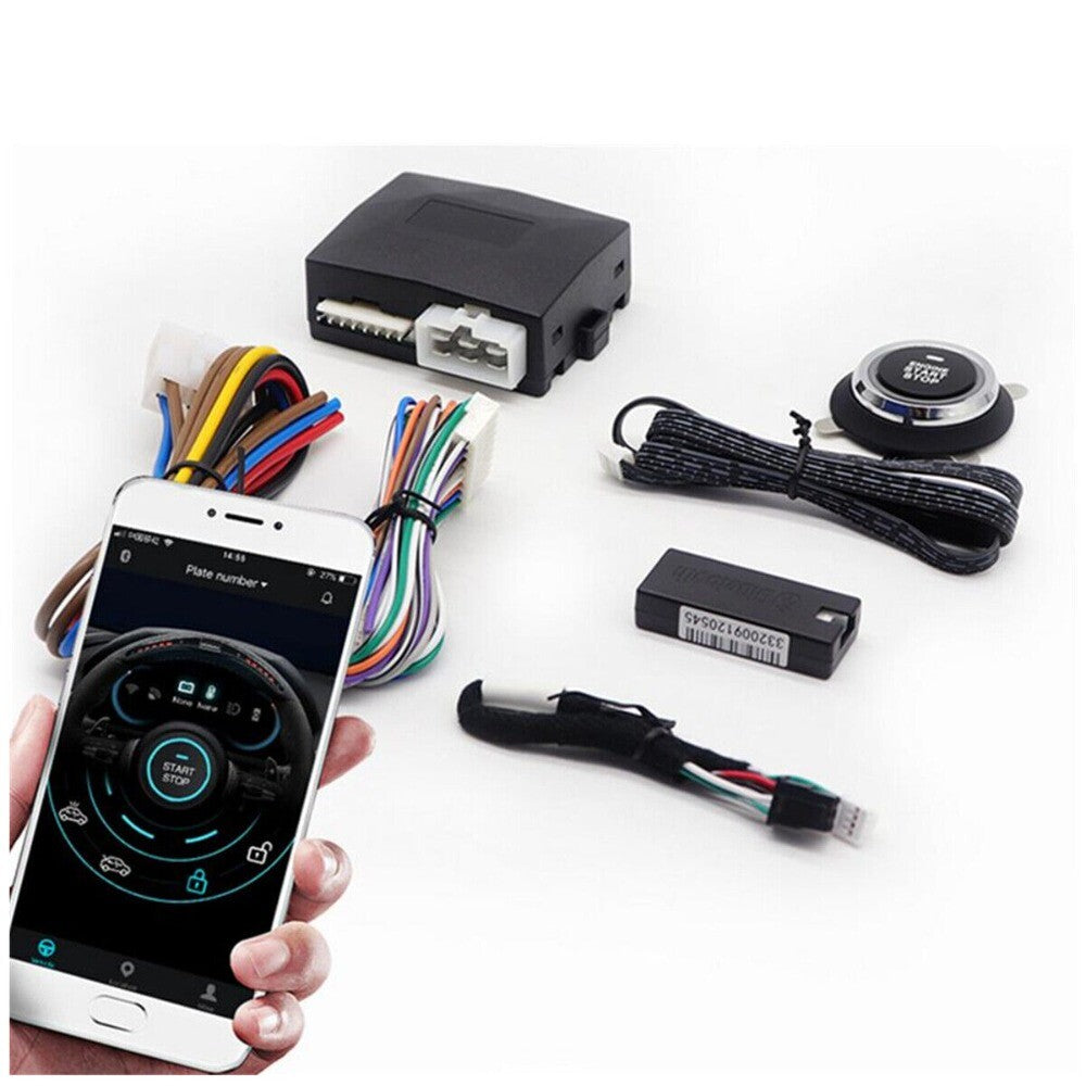 Engine Ignition One-button Start Bluetooth for Smart Phone APP Control Car Lock Sets n