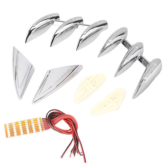 Chrome Fender Fork Tower Accents Set for Honda Goldwing GL1800 2001-2011 2002 03 Q