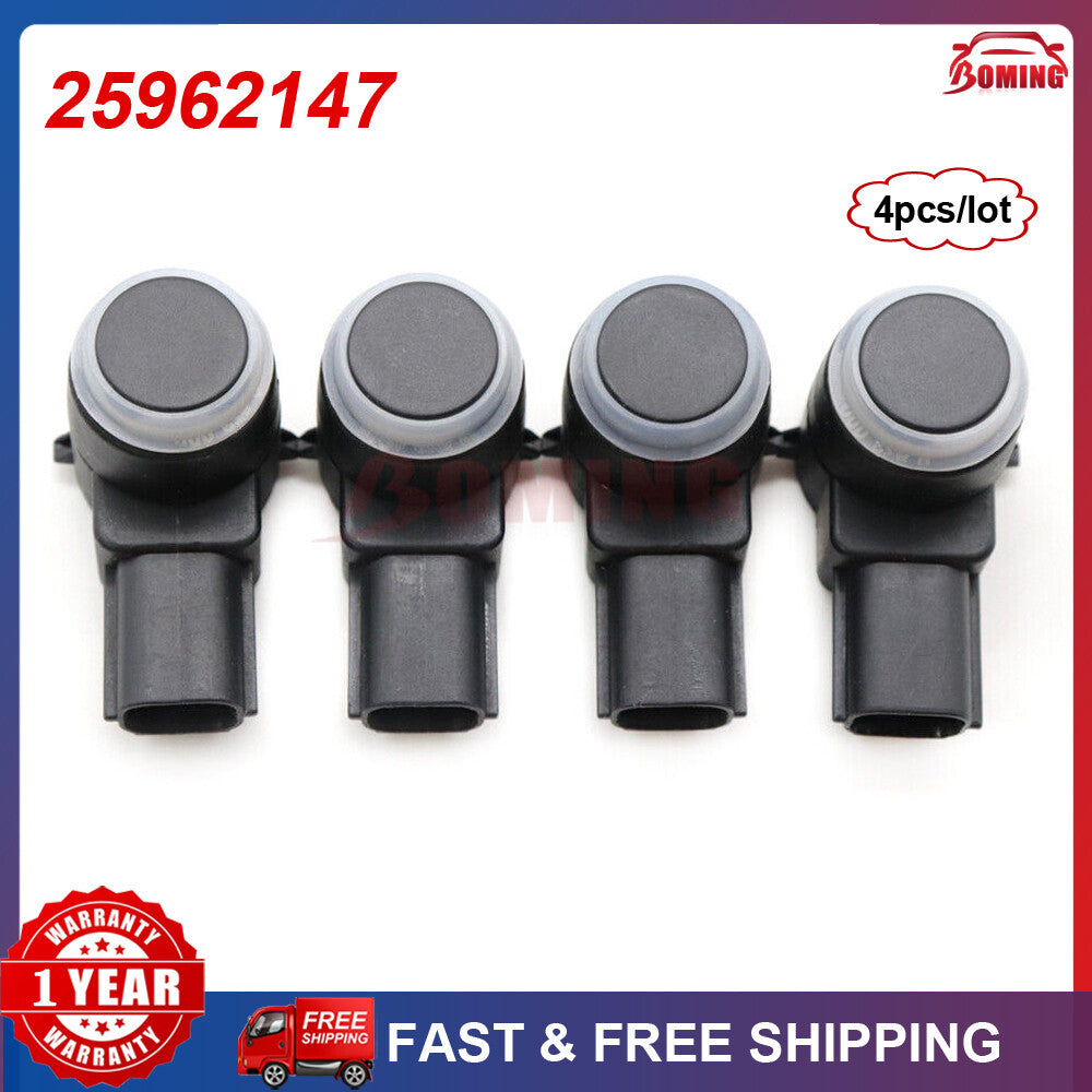4 Brand New Reverse Backup Parking Bumper Park Assist Sensors for JMGO for Chevrolet 25962147 Q