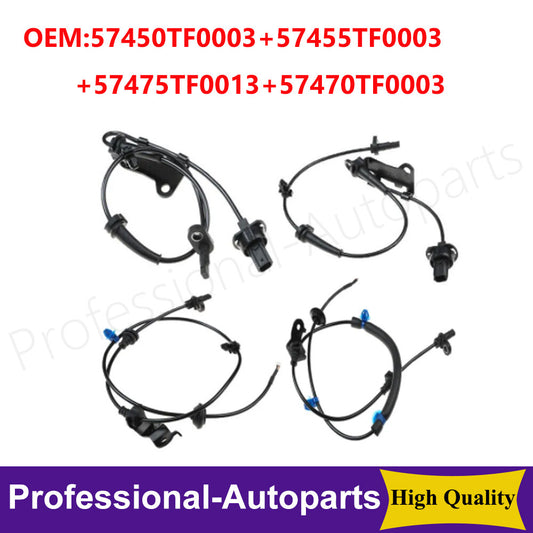 Set of 4PCS Front/Rear L/R Wheel Speed ABS Sensor for Honda Fit 2009-2013