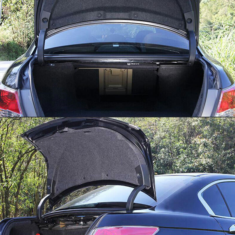 2P ABS Black Trunk Arm Hinge Cover Garnish Trim For 2008-2013 for Honda 8th Accord