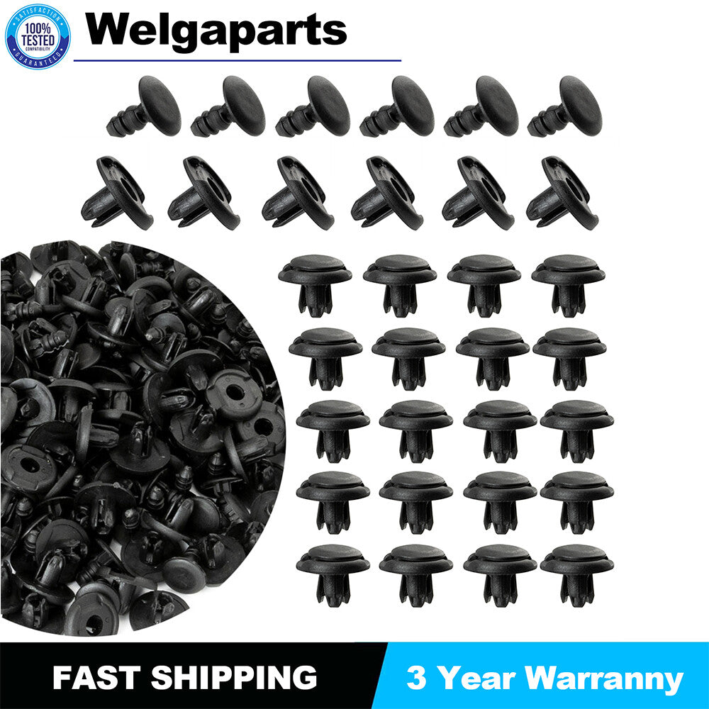 100X Clips Inner Fender Liner Push Retainer for Honda for Civic Accord for Acura Integra