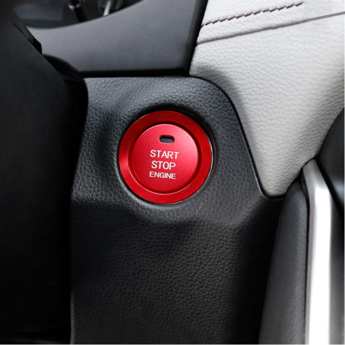 For 2018-21 CHR C-HR for Toyota Red Alloy Engine Start Stop Switch Button Cover Trim