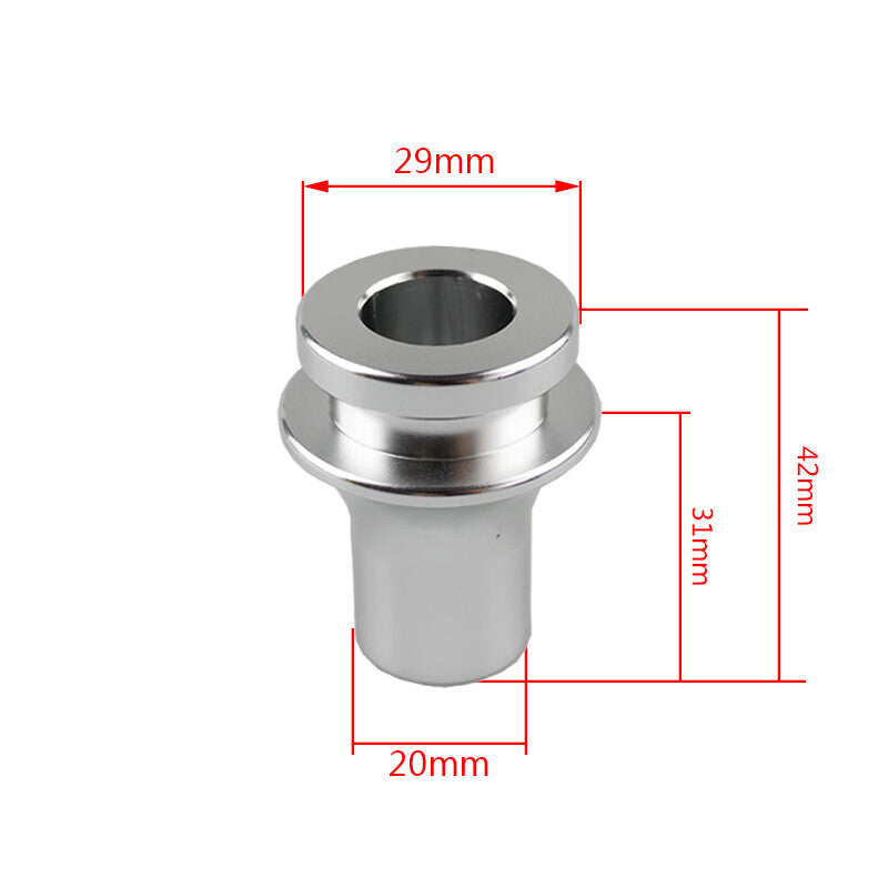 M10x1.5Shift Knob Boot Retainer Jam Nut Adapter Silver Manual Gear Shifter Lever Q