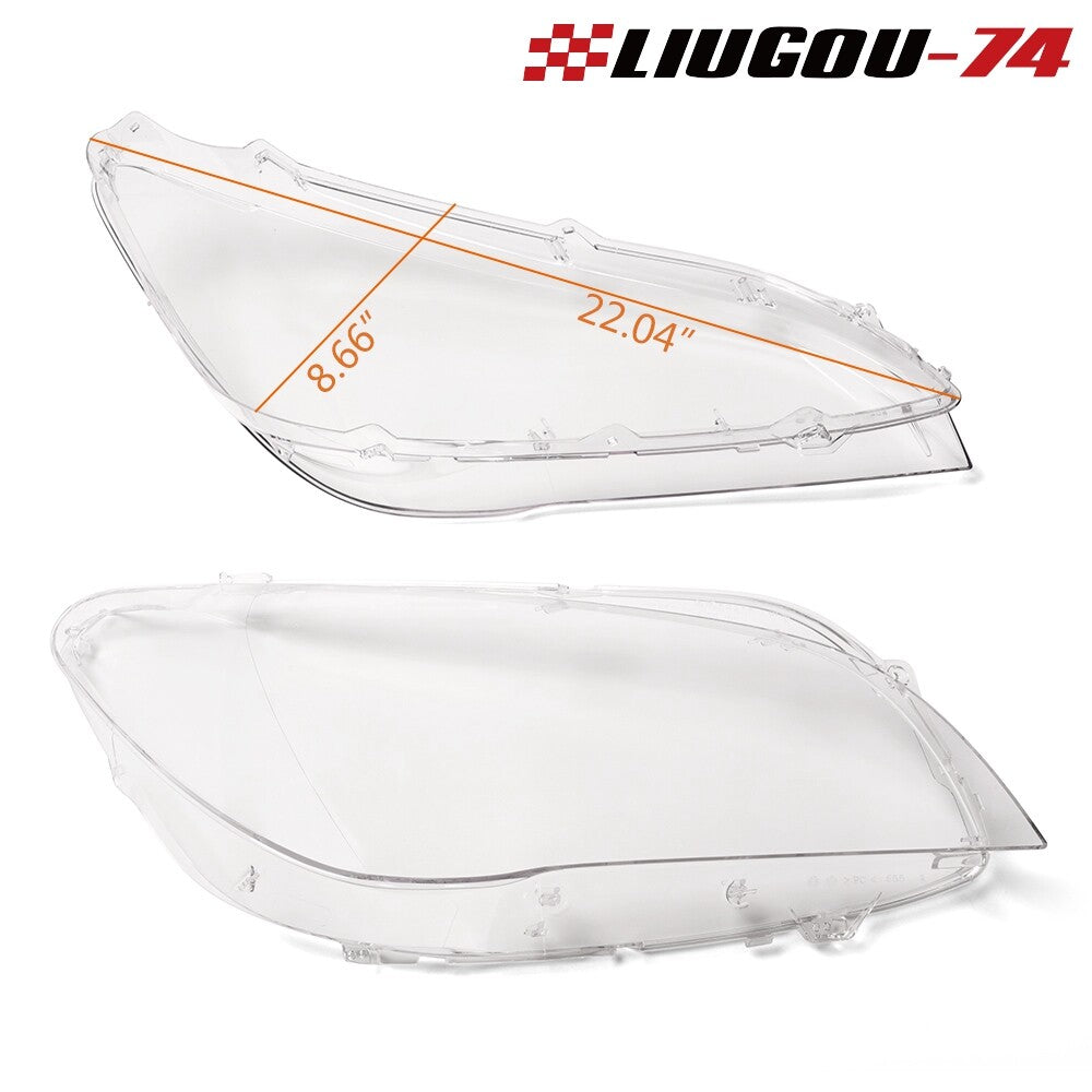 Suitable for 7 F01/F02 right and left transparent headlight lens covers- v