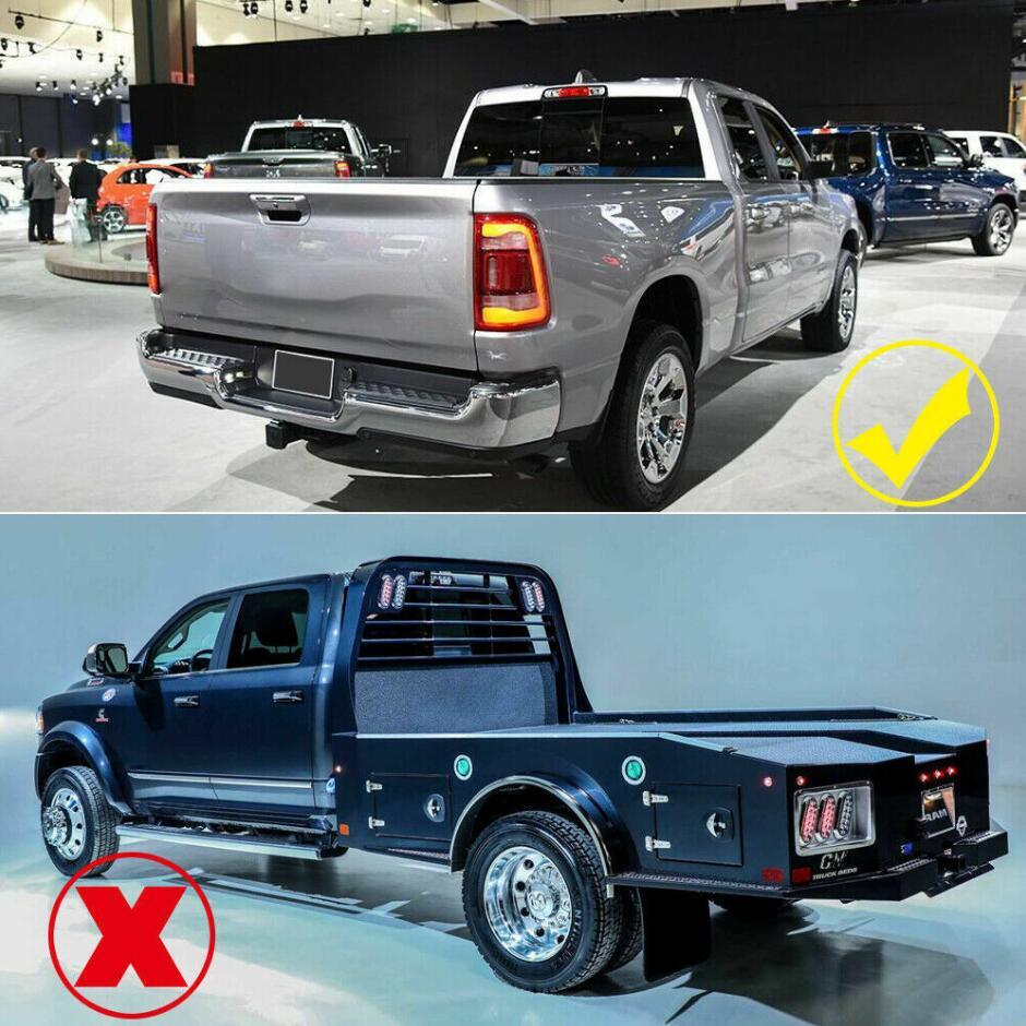For 19-2022 for Dodge for RAM 3500 ABS Glossy Black Rear Door Tailgate Handle Cover Trim
