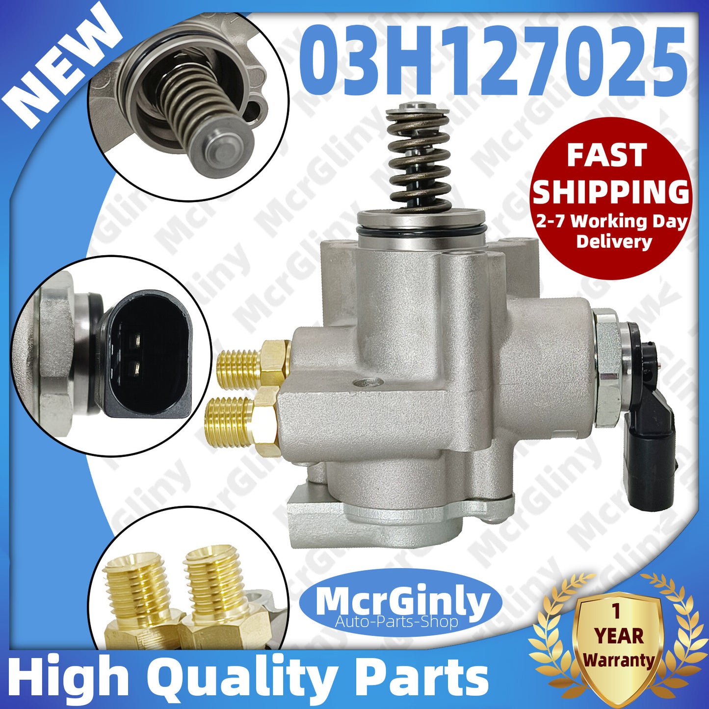High-pressure fuel pump 03H127025 BHK BLV suitable for Touareg, for Passat , for Audi Q7 3.6L.