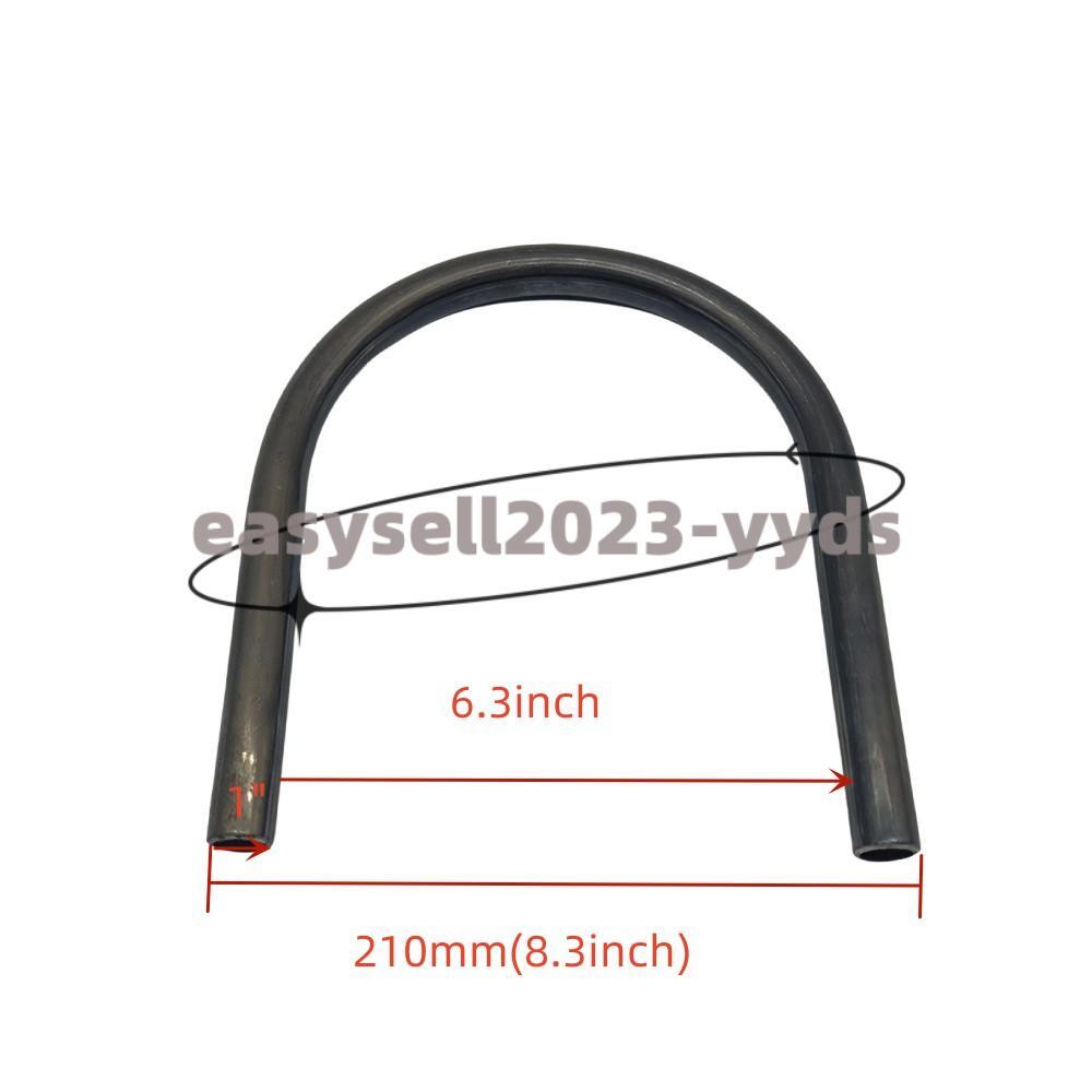 Universal Motorcycle 210mm Frame Hoop Loop Rear for Seat Frame Loop Flat Brat Black