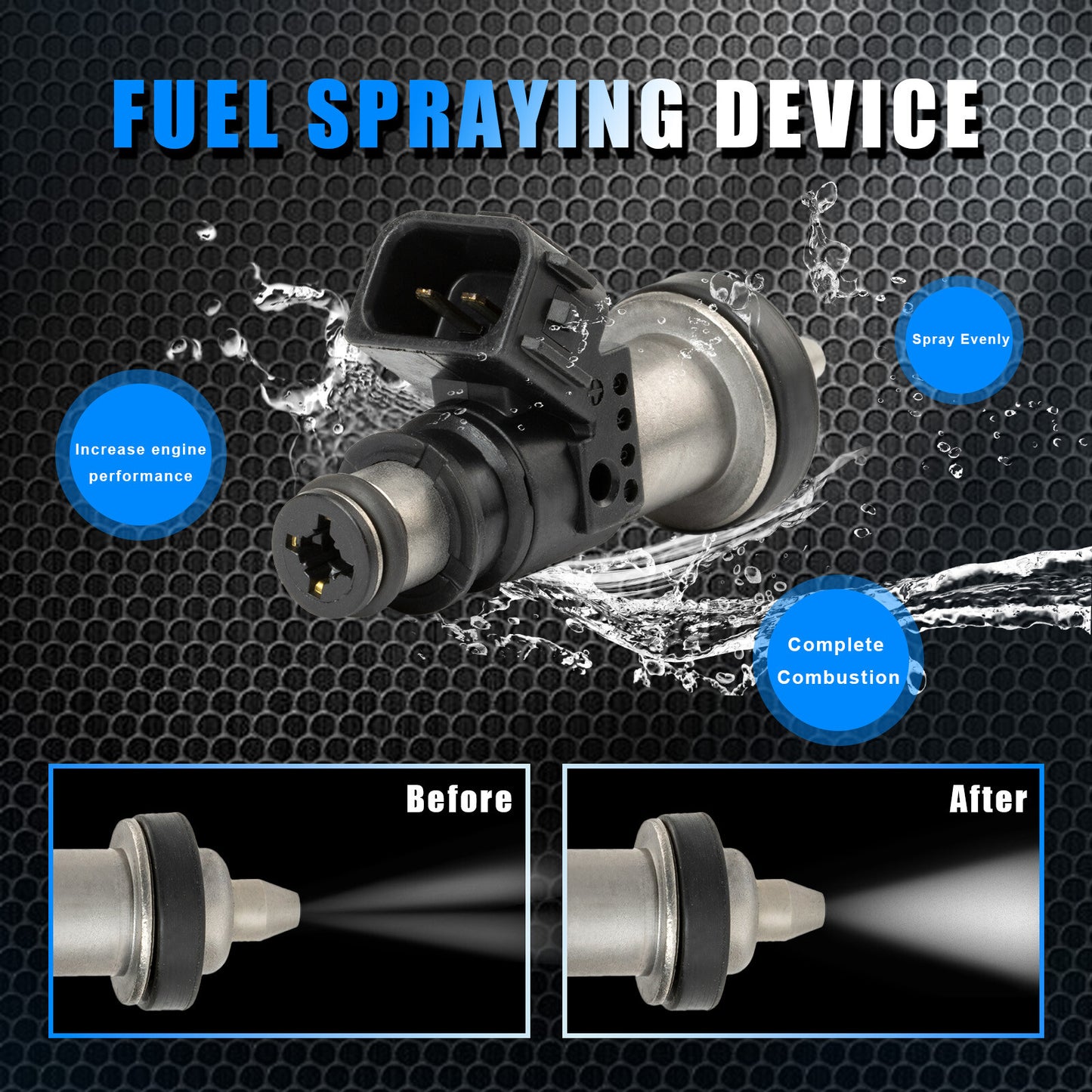 4Pcs Fuel Injector Fit for Suzuki GSXR 600-750 1000 Hayabusa GSX1300 15710-24F00