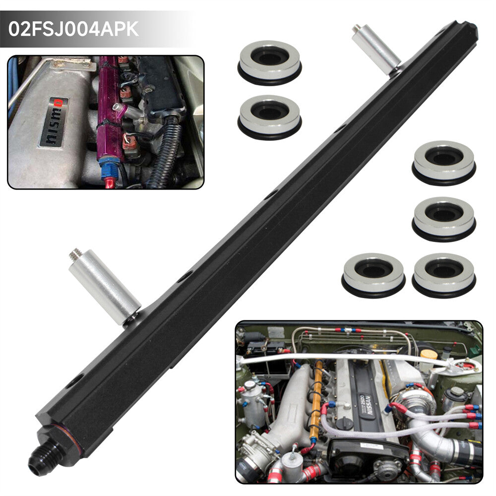 High Flow Top Feed Fuel Injector Rail Kit for Nissan Skyline R32 R33 RB25DET BK