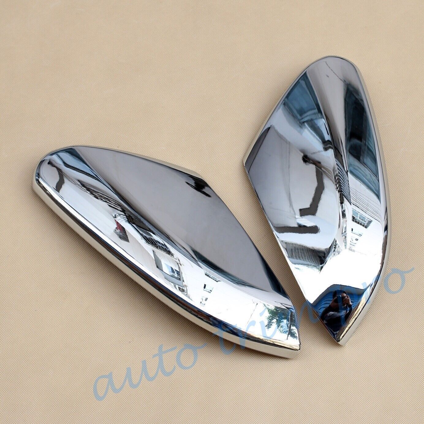 for Honda for Civic Sedan 10th 19-21 Chrome Side Door Rear View Mirror Cover Trim 2P