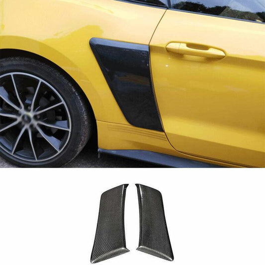 for Ford for Mustang 2015-2022 GT350 Carbon Fiber Rear Vent Fender Flank Cover Trim