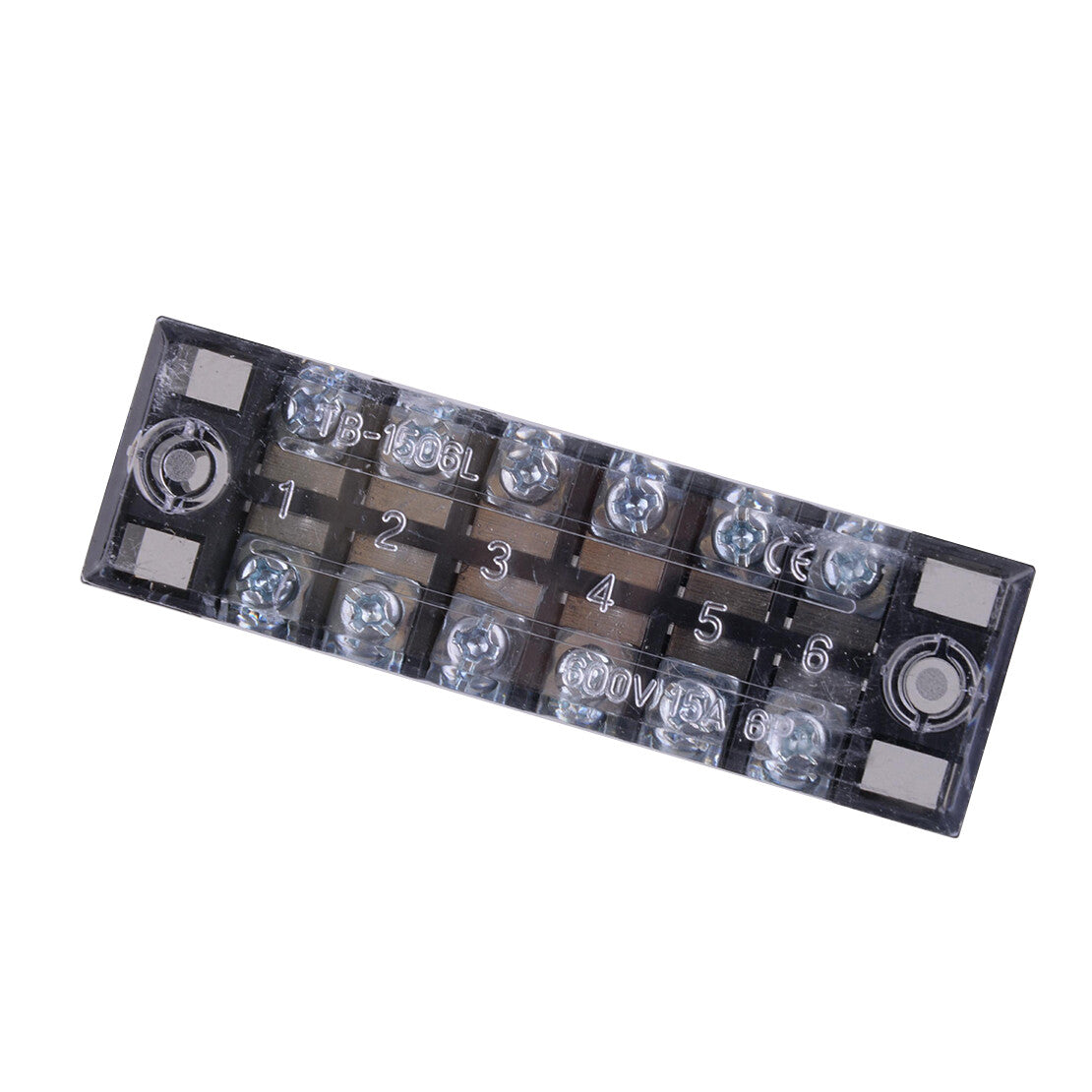 5Set Bus Bar Power Distribution Block 12 Positions Terminal Bus Bar 600V 15A v