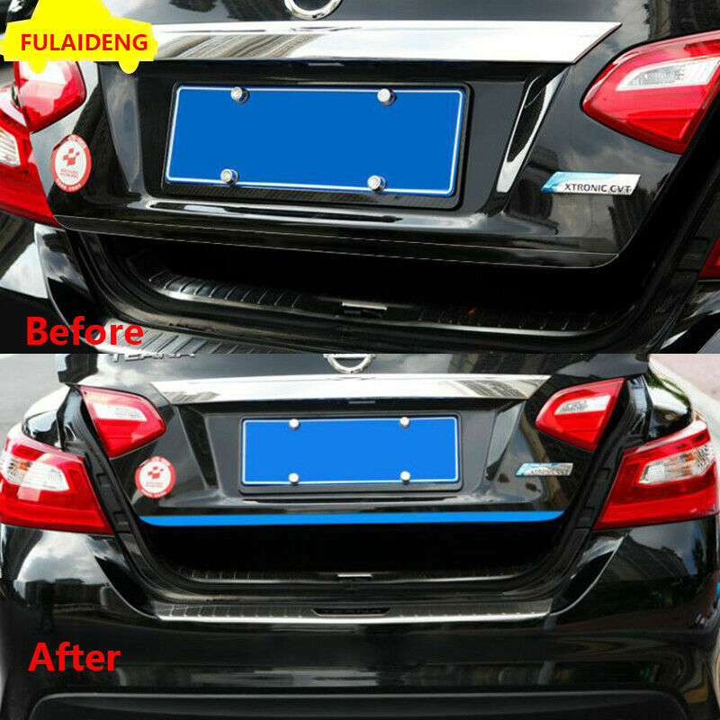 for Nissan Altima Teana 2013-2018 Blue Steel Rear Door Trunk Lid Tail gate Strip