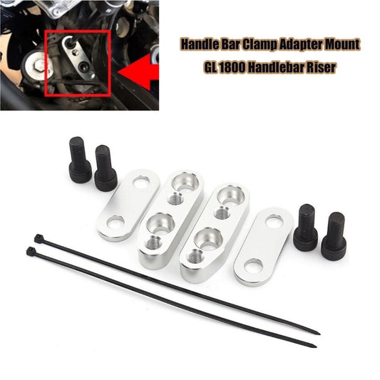 Chrome Adjustable Handlebar Risers Adapter for Honda Goldwings GL1800 2001-2017