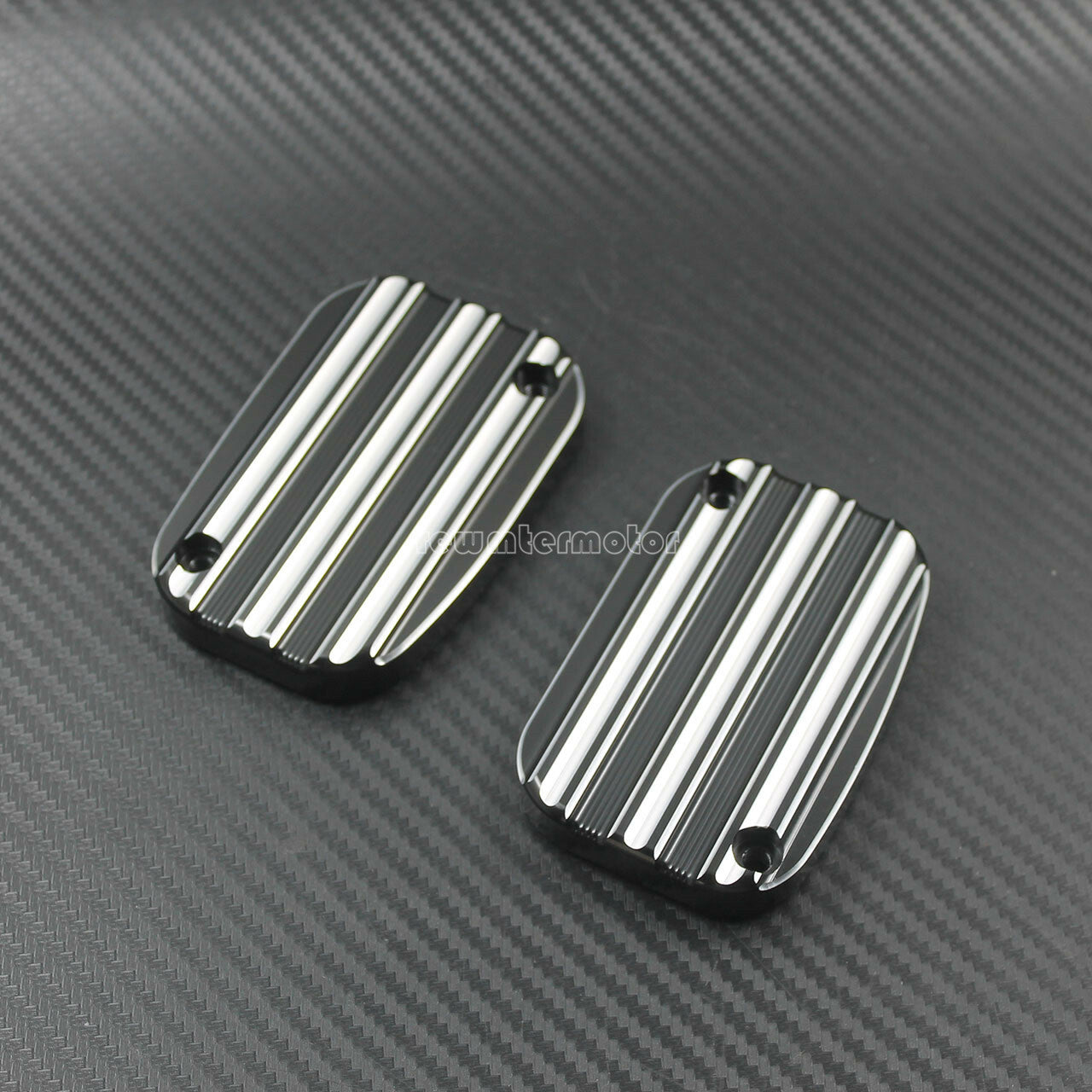 One Pair Brake Master Front Cylinder Cover Fit for Harley FLHT FLTR CVO VRSCD Q