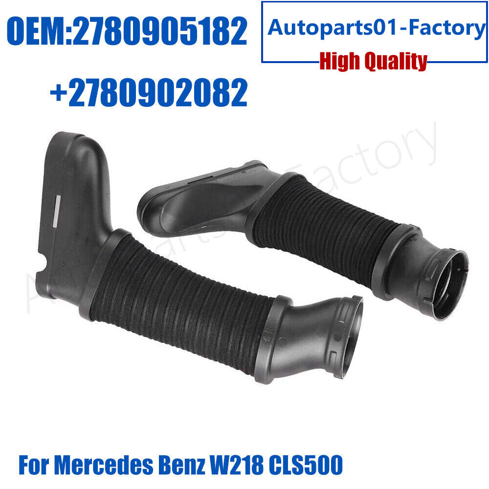 1Pair Left+Right Intake Tube Inlet Air Pipe for Benz E550 Cls550 E63 CLS63 AMG
