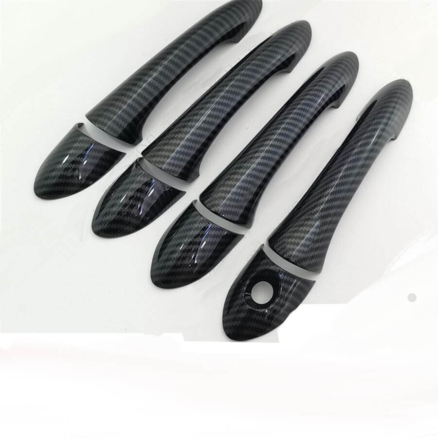 For 2011-2014 for Hyundai Sonata Outdoor Handle Cover Trims Carbon Fiber Style