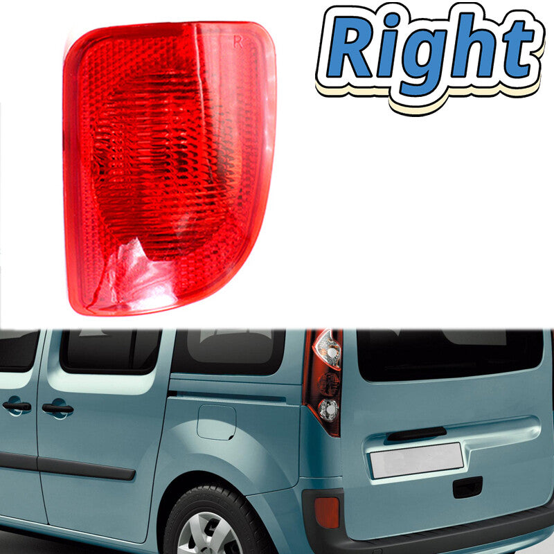 Right for RENAULT KANGOO 2008-2018 Rear Bumper Light Reflector Brake Fog Lamp
