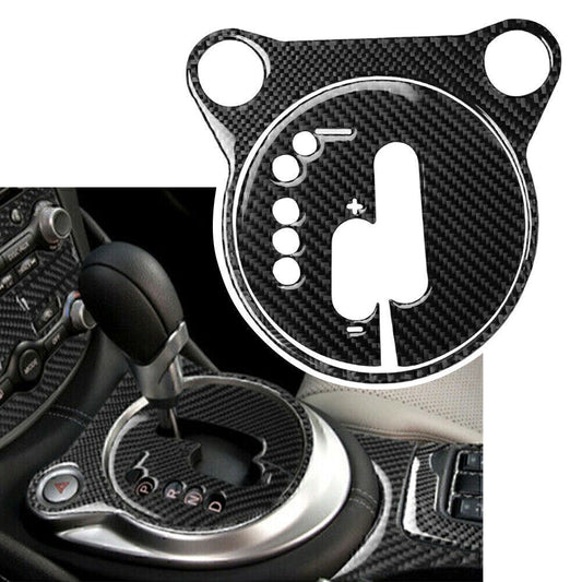 Carbon Fiber Interior Gear Shift Box Panel Cover Fit for Nissan 370Z 2009-2020 LHD