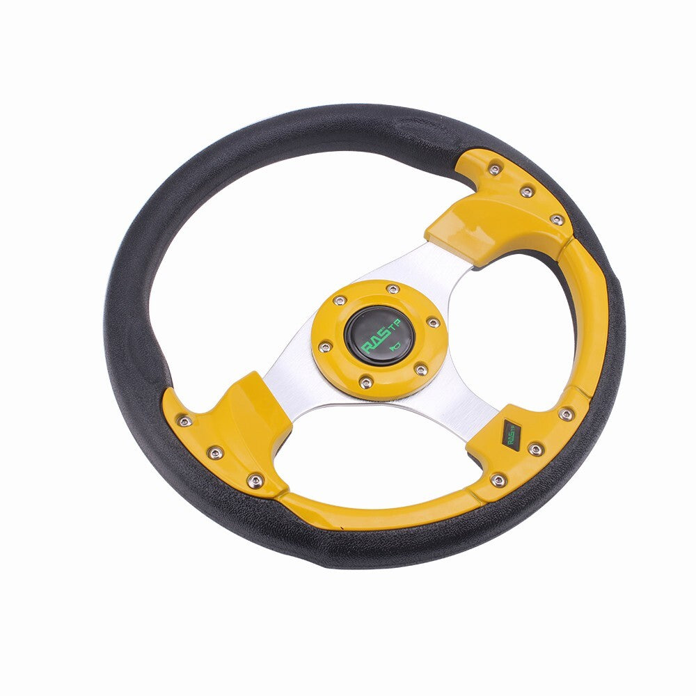 Gold 13 320mm 6-holes Aluminum Steering Wheel for Racing Car for Golf Car