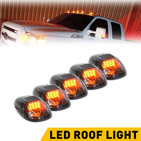5 For Silverado 1500 2500 3500 Amber LED Roof Top Running Cab Marker Lights