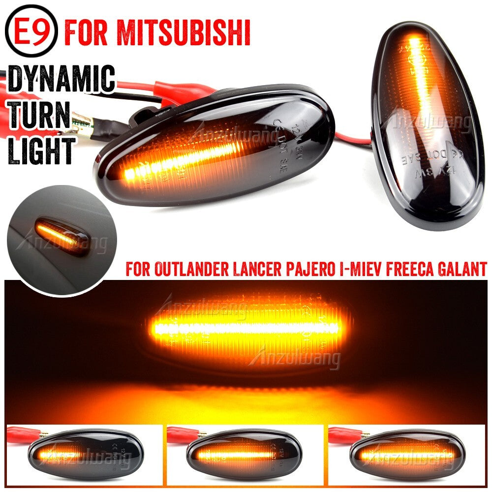 Dynamic Side Marker Turn Light for Mitsubishi Pajero Galant Outlander Freeca