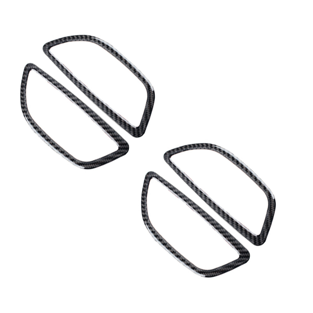 Carbon fiber inner door handle frame trim for BMW F10 5 Series 2011-2017