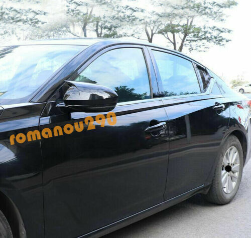 For Altima 2019-2022 Stainless Window Bottom Trim Strip Cover Black Set B n