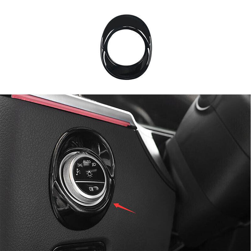 Fit for Benz EQE EQS 2022-2023 Gloss Black Function Control Button Frame Trim B n
