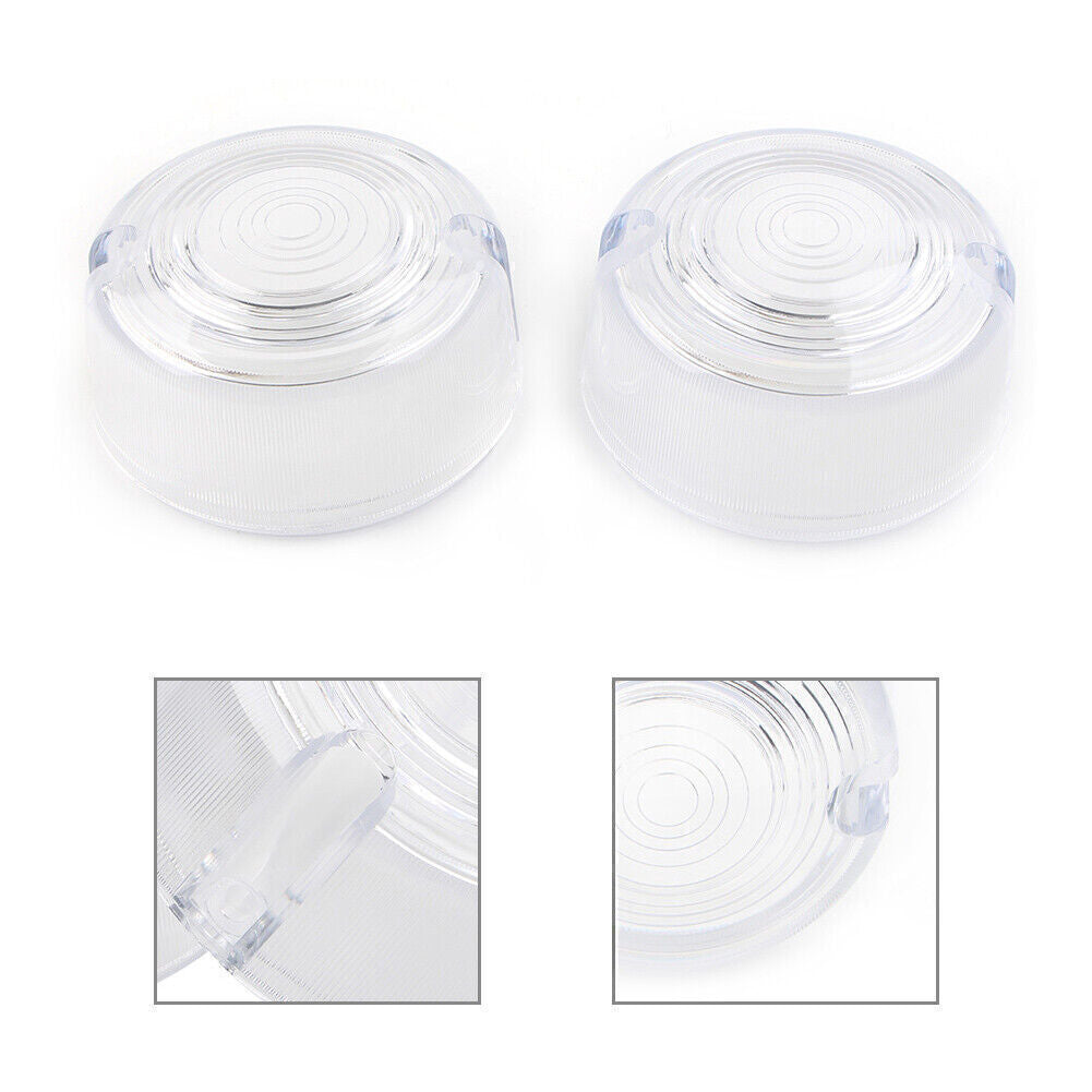 2pcs Turn Signal Lens Cover for Harley Dyna FXD FXR Sportster XLH 883 1200 FXST Q