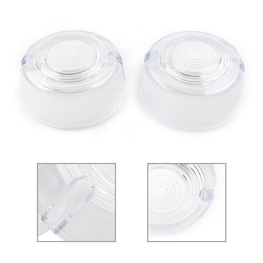 2pcs Turn Signal Lens Cover for Harley Dyna FXD FXR Sportster XLH 883 1200 FXST Q
