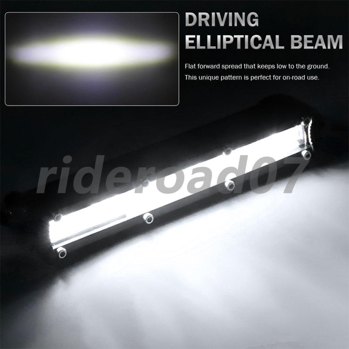 2X 7Inch LED Slim Work Light Bar Flood Spot Pods Offroad Fog Driving SUV Truck