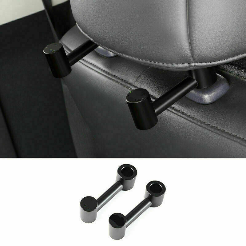 2P for Toyota FJ Cruiser 2007-2017 Black Aluminum Car Rear Row for Seat Hook Up Trim