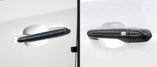 8PCS Carbon Fiber Style Car Side Door Handle Cap Trim for Cadillac ATS 2014-2018