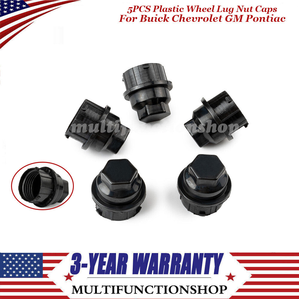 5PCS Plastic Wheel Lug Nut Caps Replace Kits for Buick for Chevrolet GM for Pontiac Q