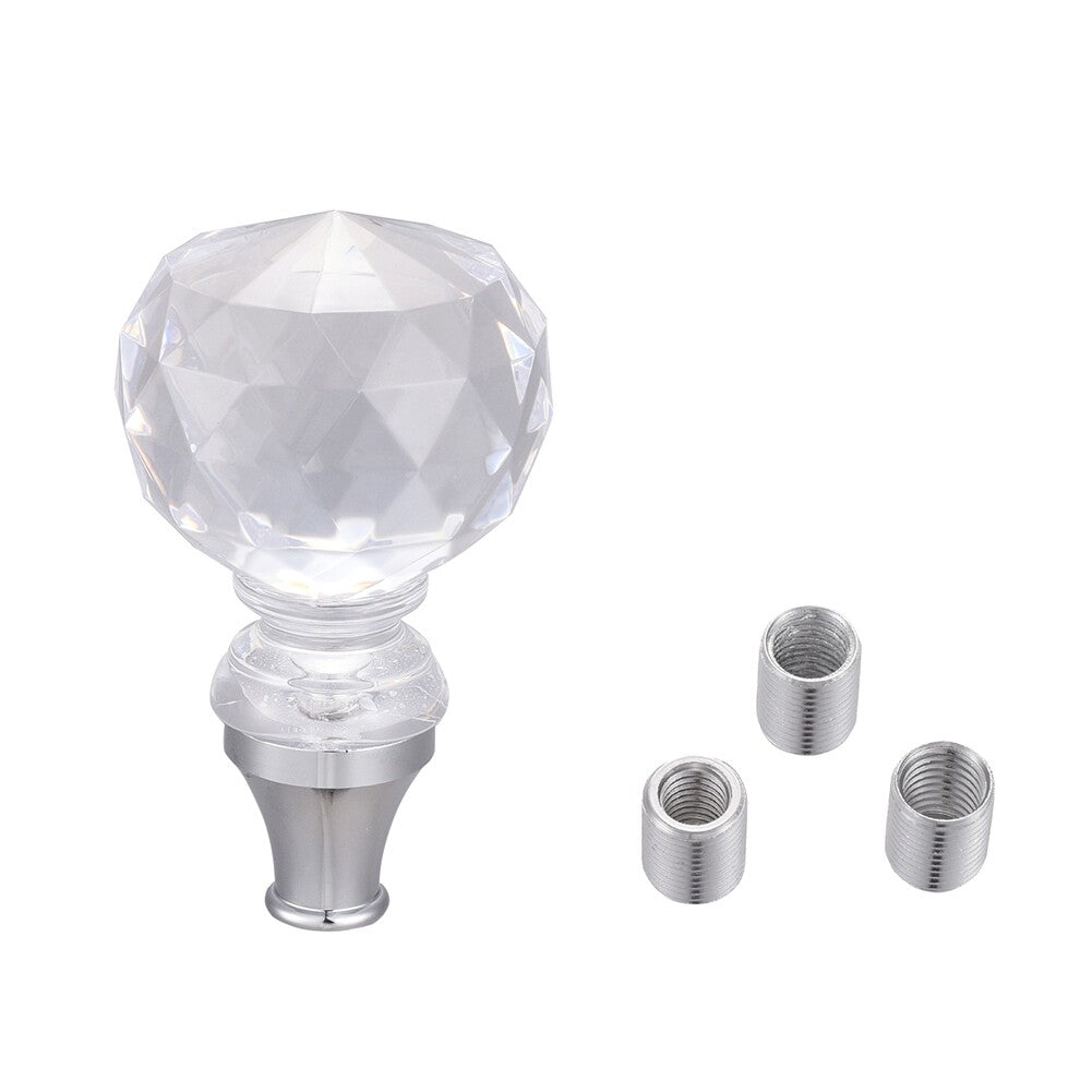 Universal Car Shift Knob Stick Acrylic Gear Shifter For AT/MT Clear Crystal Cool