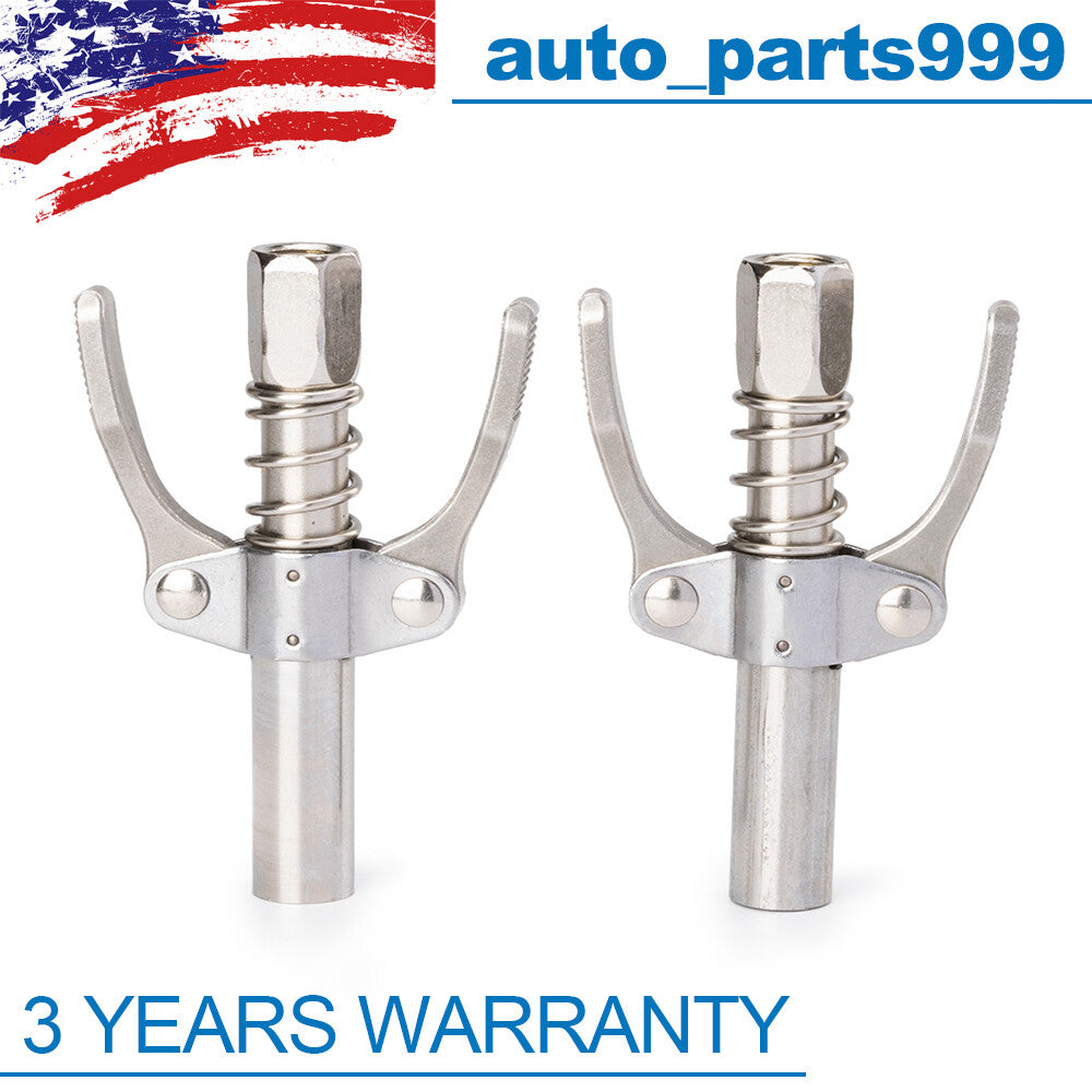 2-piece dual-handle high-pressure quick-release grease coupler - n