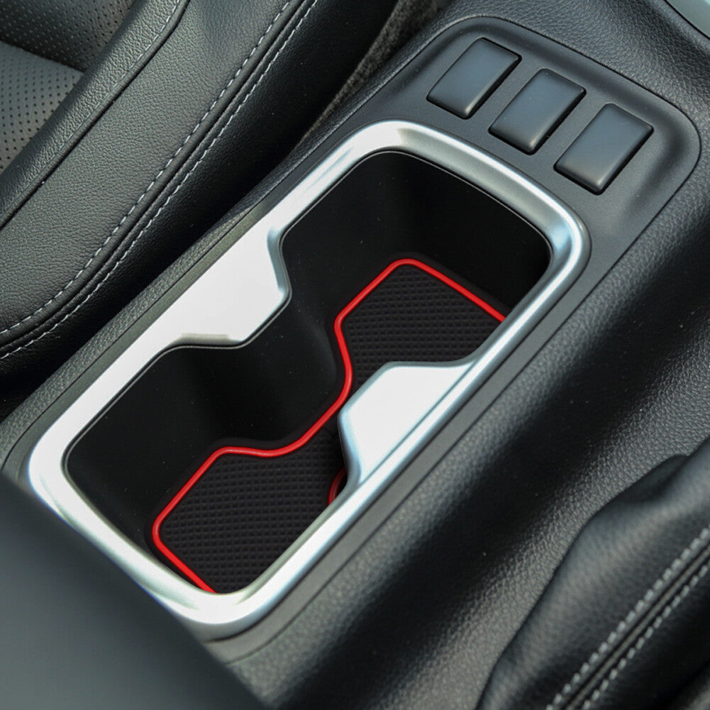 Car Gate slot cup mat for Nissan Navara NP300 2015-2019 Non-slip Cup Holder