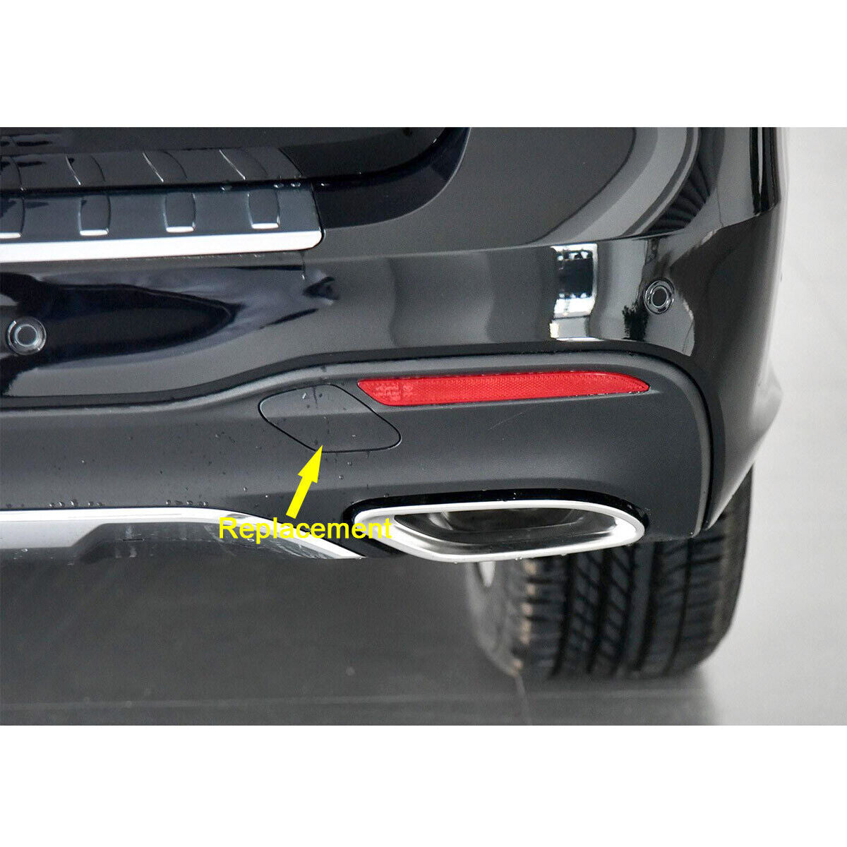 Rear Bumper Tow Eye Cap Tow Hook Cover Fit For 2017-19 for Mercedes X166 GLS550/GLE Q