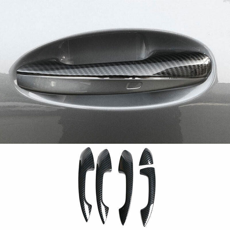 for Benz GLE GLS 2020-23 Carbon Fiber Exterior Outside Door Handle Cover Trim 5P