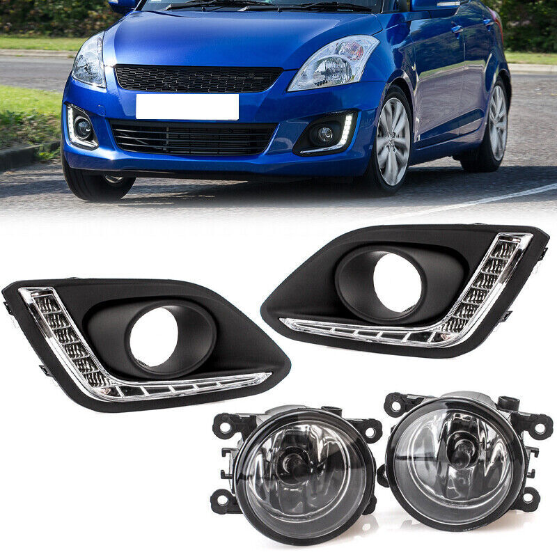 Suitable for Suzuki for Swift 2014 - 2016 front-wheel drive daytime running lights, fog lights, and protective covers for LED DRLs.