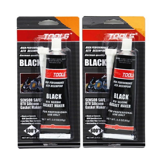 Car Engine Gasket High Temperature Silicone Sealant Rubber Moistureproof Glue BK