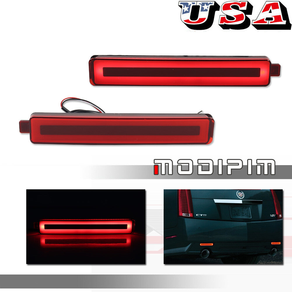 Suitable for 2005-2009 Equinox/Trailblazer SS red LED reflective brake light pair- v