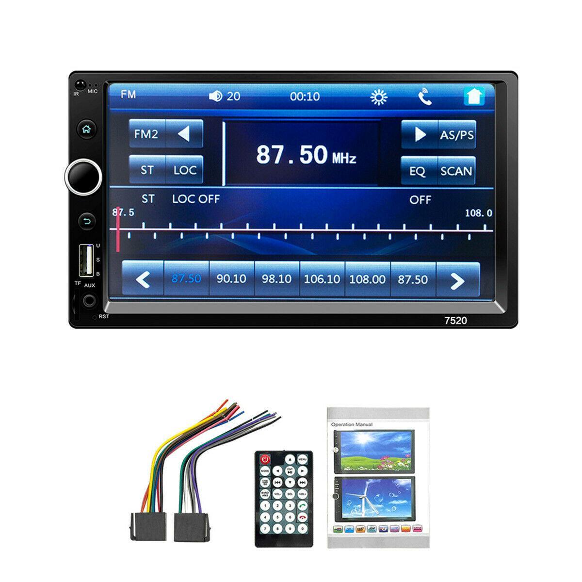 Car MP5 Player 7-inch 2DIN Bluetooth Touchscreen Radio with Mirror Link Remote Control n