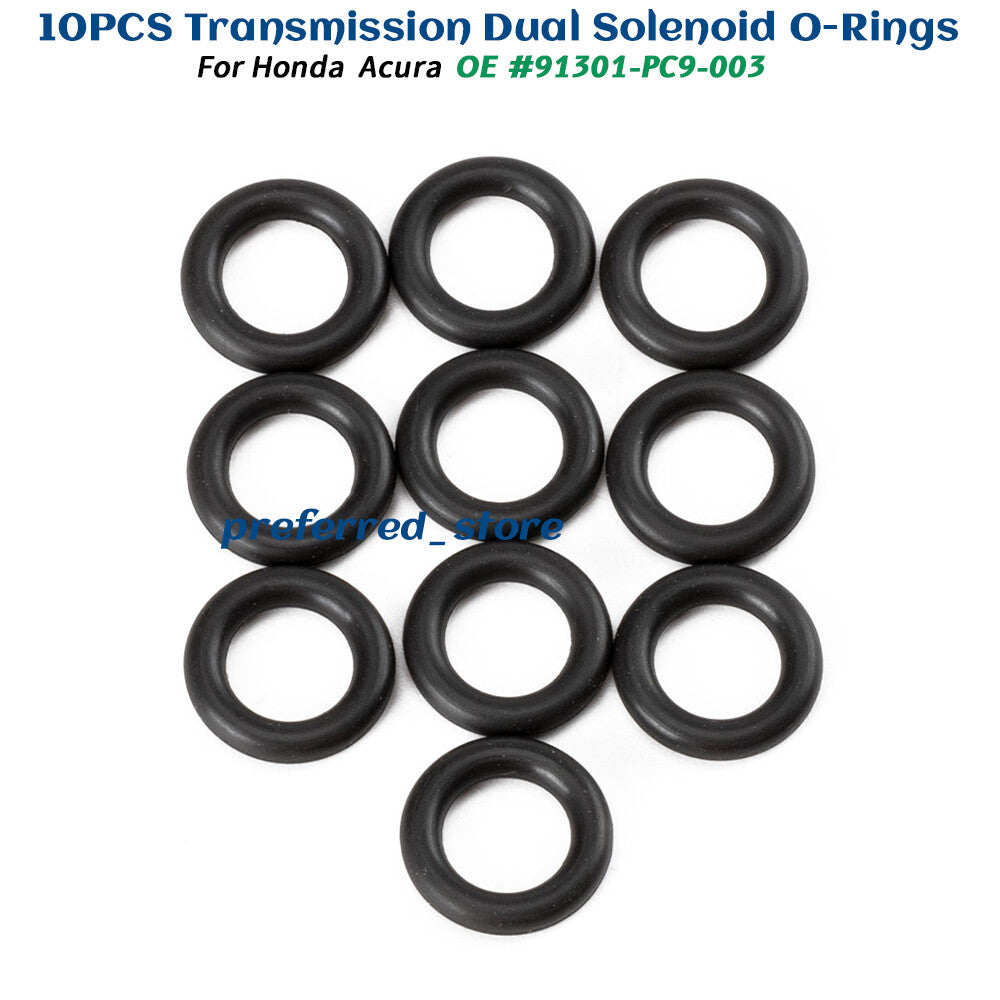 10-piece pack of O-rings for linear automatic transmission solenoid valves, 91301-PC9-003, suitable for Honda . v