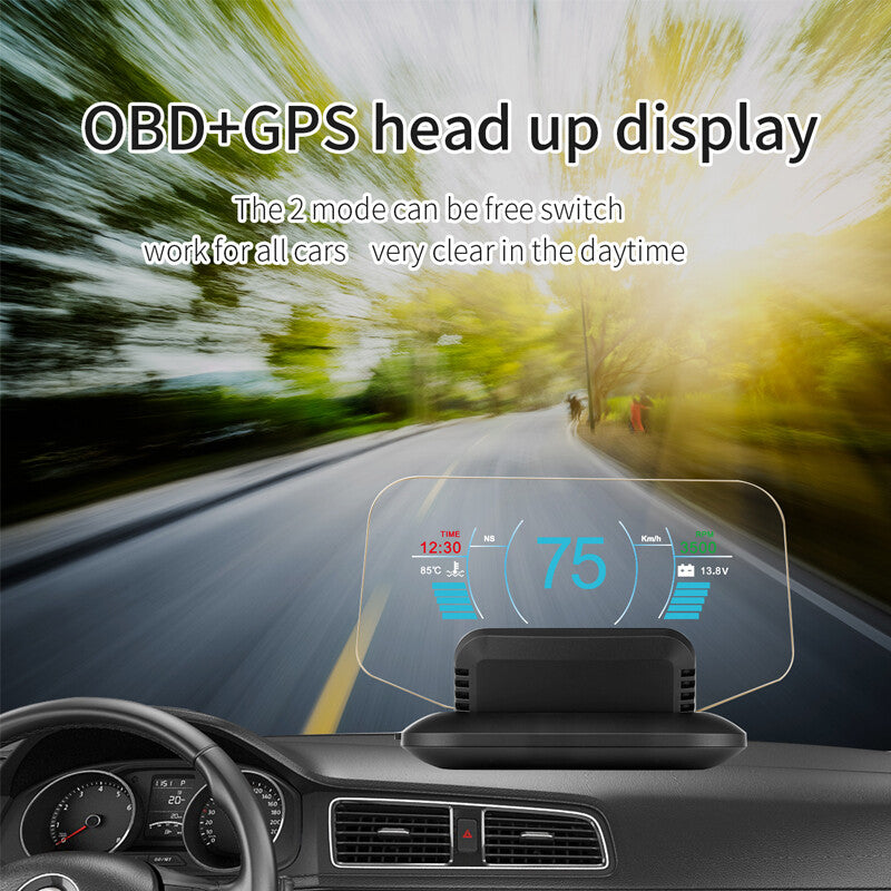 OBD2 Head-Up Display (Navi HUD), Mirror GPS HUD, Projection Speedometer Alarm Component n